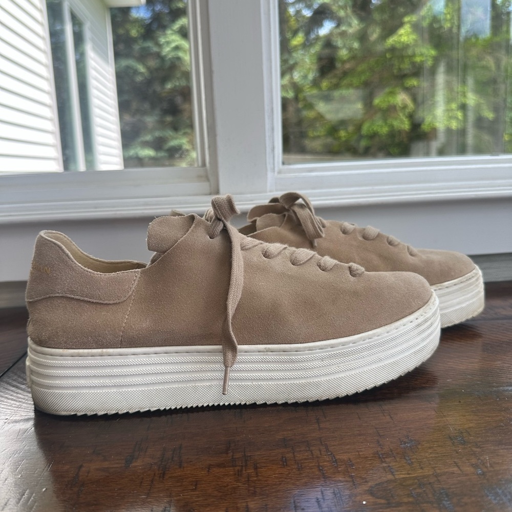 Sam Edelman Tan Platform Sneakers